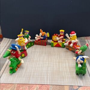 Vintage M&M's Christmas train.